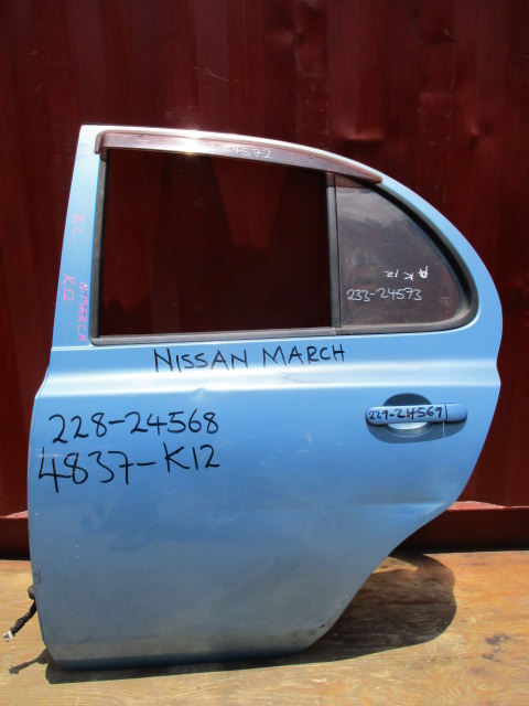 Used Nissan March DOOR SHELL REAR LEFT